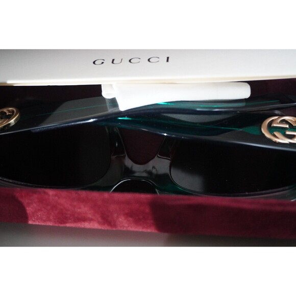 Gucci GG0178S square frame Tri-color design UV protection Luxury Trendy Designer - Picture 12 of 13